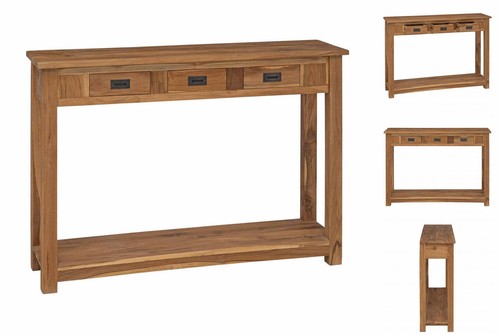 Konsolentisch natur 110x30x80 - konsolentisch,
