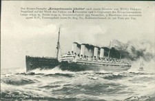 Ansichtskarte Riesendampfer Kronprinzessin Cäcille Willy Stower  (Nr.9675)