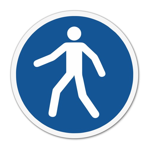 Aufkleber fußgängerweg - aufkleber,