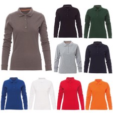 Damen Poloshirt Langarmshirt