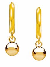 Gold Creolen Kugel 925 18k