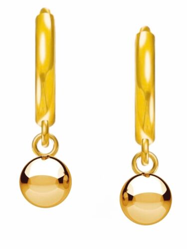 Gold creolen kugel 925 - kugel,