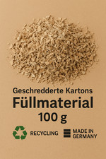 Geschredderte Kartons Füllmaterial Versand Polsterung Recycling Papier ab 100 g.