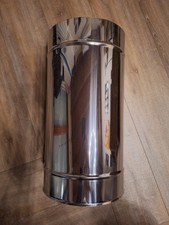 Edelstahl Kaminrohr 0,6 mm, 500mm lang, doppelwandig, DW 200 mm, isoliert 30 mm