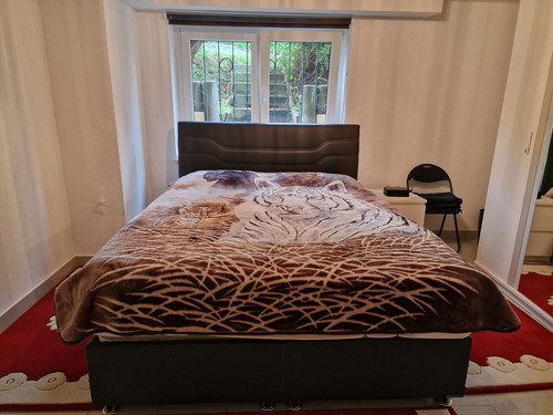 Ehebett 160x200cm grau mit - 160x200cm,