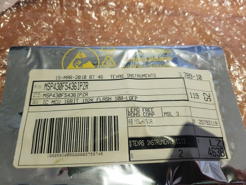 2stk msp430f5436ipzr - ,