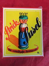 Vintage Strickliesel/Susel in Original Karton mit Garn,Häkelnadel Holz,70er Jahr