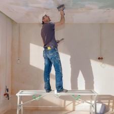 400 kg Arbeitsplattform Arbeitsbühne Arbeitspodest Trittbank Klappbar Leiter