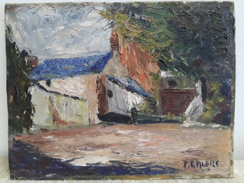 ölgemälde leinwand dorf - leinwand,
