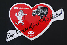 Werbe-Aufkleber Auto Becker Düsseldorf Köln 1996 Oldtimer Herz