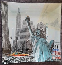 Glasteller New York - 20 x 20 cm - Dekoteller