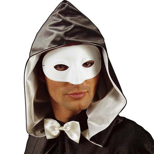 Weiße phantom augenmaske - weiße,