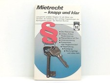 Mietrecht, knapp und klar. von Reinhard Buchner Buchner, Reinhard: