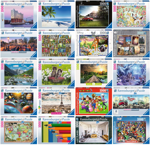 1000 teile ravensburger puzzle - teile,