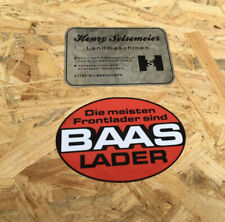 BAAS Frontlader Aufkleber Frontladerschwinge Traktor Die meisten Frontlader