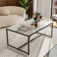 Luxus Raffinesse Marmor Couchtisch Rechteck Beistelltisch Couch Sofa Tisch 100cm