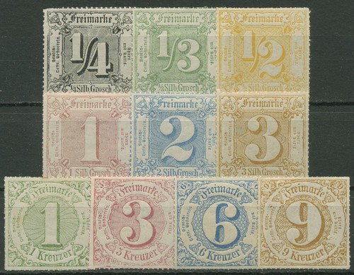 Thurn und taxis 1866 - taxis, ziffern