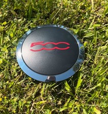 Original Fiat 500 Nabendeckel rot D519 Radkappe