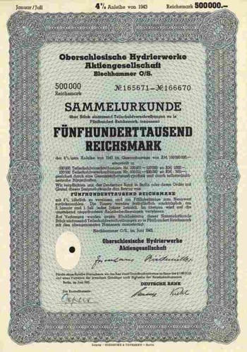 Oberschlesische hydrierwerke - oberschlesische,