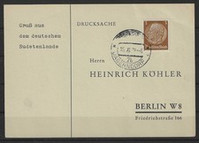 I643) Sudetenland Karte