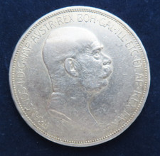 Österreich 5 Kronen 1909 Franz Joseph I. Silber Ag s