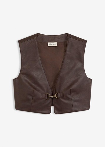 Lederimitat weste used - im, used-look