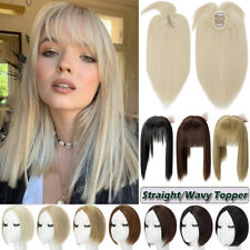 25cm Topper Haarteil Clip in Extensions Toupet Pony Haarverlängerungen Toupee DE