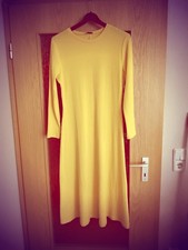 Damenkleid Rippenkleid gelb Gr