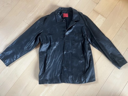 Echtlederjacke schwarz offset - echtlederjacke,