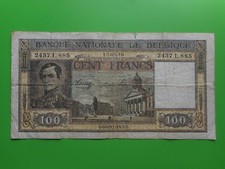 Belgium 100 Francs 1946
