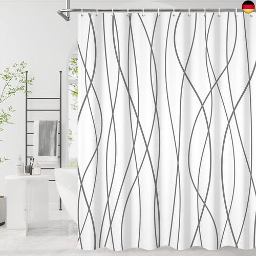 Duschvorhang 180x180cm grau - 180x180cm,,
