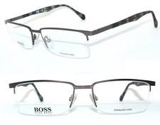 HUGO BOSS BRILLE GRAU HALBRAND