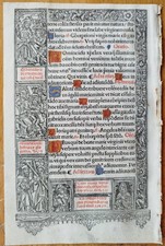 Pergament Stundenbuch Blatt