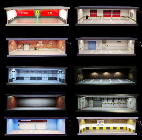 Diorama parkplatz modell - diorama,