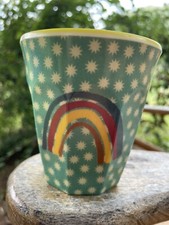 Rice  mittlerer  Becher  Melamin Regenbogen und Sterne  Kinderbecher Picknick