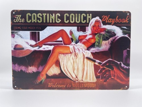 Blechschild casting couch - blechschild,