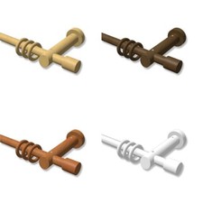 Holz Gardinenstangen 20 mm Ø