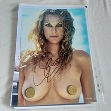 CHRISTINA SURER, original signiert FOTO 20x28 cm MEGA SEXY EROTIK 