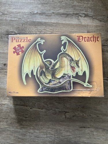 Silhouette puzzle drache ovp - silhouette,
