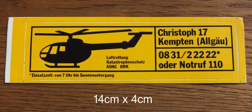 Aufkleber adac luftrettung - aufkleber,