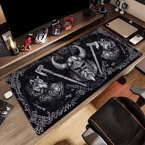 Wikinger mousepad wotan - wikinger, wolf