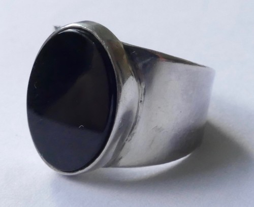 Designer ring mit onyx - mit,