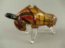 Glas Stier Figur Skulptur