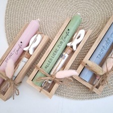 Taufe Geldgeschenk Taufgeschenk mit Fisch Reagenzglas Geschenkset Mädchen Jungen