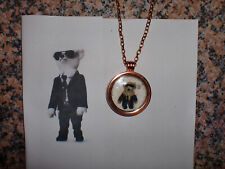 OOAK Lagerfeld Anhänger, Halskette, Medaillon, Lagerfeld Teddy, KARL, Amulett