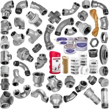 Temperguss Fittings verzinkt