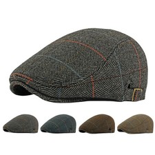 Herren Flatcap Tweed