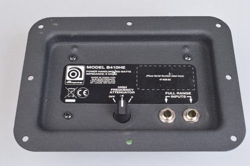 Ampeg b410he 729 - 16-729-63, input