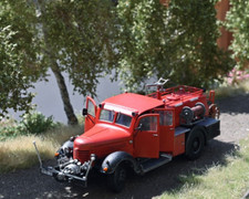 ZIL 150 TLF 15 Wismut Werk Feuerwehr Crossen H0 1:87 Modell Bausatz 3D Druck DDR