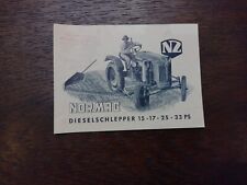 Original Normag Traktor Verkaufsprospekt 15, 17, 23, 33PS Schlepper Prospekt